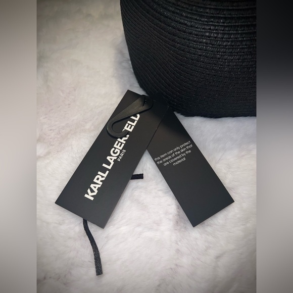 Karl Lagerfeld Textured Cap with Embellishments - Picture 6 of 6